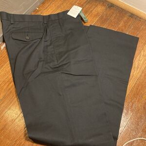 NWT L.L. BEAN Natural Fit 34 x 34 Wrinkle Free Double L Work Chino Pants Black